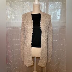 Hollister XS Cream Fuzzy Cardigan